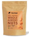 Organic Almonds 500g Whole & Raw, by Yin & Yang Superfoods. Premium Quality, High in Fibre Source of Protein, Vegan, Contains Antioxidants, Certified Organic, Sourced in Italy