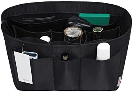 ZTUJO Purse Organizer Insert, Felt Bag Organizer For Handbag Purse Organizer,13 Colors, 6 Size (X-Large, Silky Black)