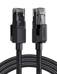 UGREEN Cat 6 Ethernet Cable, 1000Mbps Gigabi High Speed Braided Shielded Network Cord for PS5 PS4 Xbox One WiFi Extender TV Box Switch Router 1M