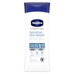 Vaseline Expert Care Sensitive Skin Relief Dermatologically Tested Moisturiser Body Lotion For Irritated and Itchy Skin Due to Dryness 400 ml