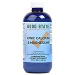 Good State | Ionic Calcium & Magnesium | Natural | Nano Sized Mineral Technology | Professional Grade | Supports Healthy Absorption of Minerals Levels | 48 Servings | 8 Fl oz Bottle