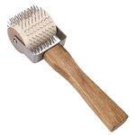 Bee Uncapping Fork Beekeeping Tool,9.5inch Honey Uncapping Roller Honey Comb Equipment Extracting Needle Roller Wooden Handle Beekeeping Honey Comb Bee Hive Hand Tool Beekeeper Tool