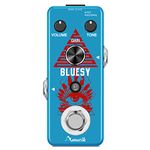 Amuzik Guitar Bluesy Pedal Vintage Blues Style Distortion Effect Pedal Wide Range Frequency Response With Mini Size True Bypass