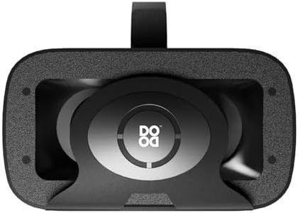 Dood (15 Years Warranty) VR Headset Compatible with iOS & Android Support 4.7-7.2 inch Virtual Reality 3D Glasses Headset with Advanced Touch Button | Make in India (Black)