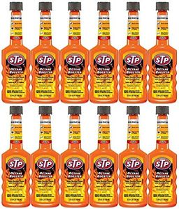 STP Octane Booster, Fuel Intake System Cleaner, Bottles, 5.25 Fl Oz, Pack of 12