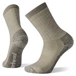 Smartwool Men’s Hike Classic Edition Extra Cushion Crew Socks – Merino Wool Socks for Hiking, Camping, Walking & Hunting – Made in USA - Taupe, XL