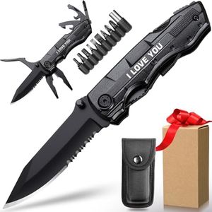 Gifts for Boyfriend Husband Him, Multitool Knife“I LOVE YOU”, Valentines Day Unique Gifts, Tools Gadgets Gifts for Him, Christmas Stocking Stuffers, Anniversary, Birthday Gift Ideas, Husband Gifts