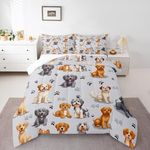 Kids Cute Cartoon Dogs Comforter Se