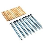 ReplacementScrews Hardware Kit for IKEA KALLAX 2 x 2 Shelf Unit 602.758.12 - All Screws (104321) and Dowels (101339)