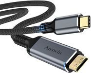 Answin USB C to Mini HDMI Cable 6FT (NOT HDMI), 4K@30Hz/2K@60Hz/1080P Type-C to Mini HDMI for MacBook, iPad Pro, iPhone 15 Series, Galaxy S23, Steam Deck, ROG Ally, Laptop to Portable Monitor Cable