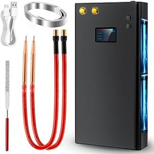 Spot Welder, 11000mAh Battery Spot Welder with LCD Screen, 80 Gears Adjustable Portable Mini Spot Welder With Type-C Port, Nickel Strip and USB Charging Cable for Battery Pack Spot Welding