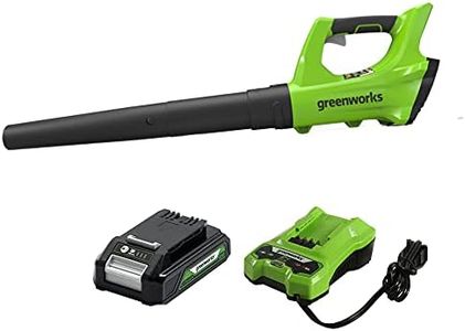 Greenworks 24V Cordless Jet Blower, 2.0 AH Battery Included