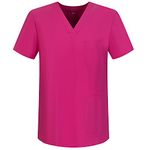 MISEMIYA - Scrub Top Unisex Scrubs - Medical Uniform V-Neck Tunic Scrub Top BZ-6801 - Medium, Fucisa 68