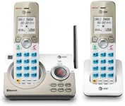 AT&T DL72219 DECT 6.0 2-Handset Cordless Phone for Home with Connect to Cell, Call Blocking, 1.8" Backlit Screen, Big Buttons, intercom, and Unsurpassed Range