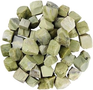 SUBSH Serpentine Raw Gemstones - Infinite Stone Crystal - Tumbling Rough Rock - Crystal Bulk - Raw Stone - Rock Tumbling - Stone Crystal - Unpolished Gemstones - Crystal Grid