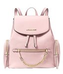 Michael Kors Jet Set Medium Powder Blush Pink Leather Women Backpack 35T1GTTB6L, Powder Blush, Drawstring