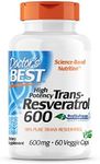 Doctor's Best Trans-Resveratrol 600, Non-GMO, Vegan, Gluten Free, Soy Free, 600 mg, 60 Veggie Caps