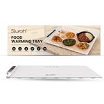 Slursh Rollable Food Warming Tray, Smart Temperature Control 60°C-100°C, Silicone Heating Mat for Home Dining Buffet Travel, Food-Grade BPA-Free Splash-Proof Tray with Timer & Storage Bag (950g)