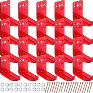 20 Pack Universal Fire Extinguisher Mount Fire Extinguisher Bracket 5 to 40 lb Fire Extinguisher Mounting Bracket Fire Extinguisher Holder Fire Extinguisher Wall Hook Hanger (Classic Style)