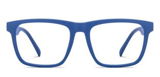LENSKART BLU | Bluecut Computer Eyeglasses | Blue Full Rim Square | For Men & Women | Medium | LB E16218