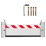 226cm Long Reusable Flood Defence Barriers for Garage Doors - Removable Water Baffle Store Entrance Aluminum Floodgate Easy to Install and Disassemble(226 * 20cm)