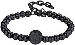 PROSTEEL Black Allah Bracelet Beads Chain Bangle Muslim Holy Islamic Jewelry Religious Islam Arabic Eid Ramadan Men Bracelet