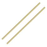 PGCOKO Brass Solid Round Rod Lathe Bar Stock, 3/8 inch in Diameter 14 inch in Length (2 PCS)