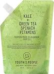 Youth To The People Superfood Cleanser Refill Pouch - Kale and Green Tea Cleanser - Gentle Face Wash, Makeup Remover + Pore Minimizer for All Skin Types - Vegan (16oz)