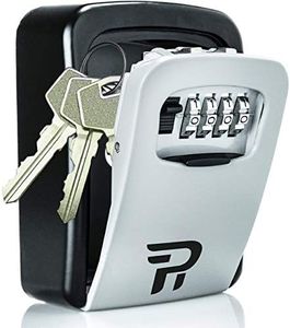 Lock Box for Keys with Code - Wall Mount Spare Key Lockbox Outdoor - Combination Key Hiders to Hide a Key Outside - Rudy Run Key Safe Storage Lock Box