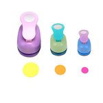 3Pcs Craft Circle Punch DIY Handmade Paper Puncher （3 Sizes）