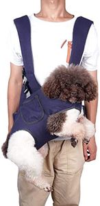 ELEDUME Dog Sling Carrier for Small and Medium Dogs 10-20 lbs, Breathable Dog & Cat Carrier Sling with Adjustable Strap & Shoulder Pad, Hand Free Supportive Pet Sling for Outdoor Travel Hiking