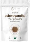 Micro Ingredients Organic Ashwagandha Root Powder | 2 Pound, No Filler, No Additives, Highly Purified | Active Withanolides, Adaptogenic Ayurvedic Herbal Supplements, No GMO, Gluten Free, India Origin