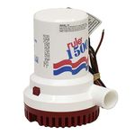 Rule 02 Marine Bilge Pump, 1500 GPH, Non-Automatic, 12 Volt