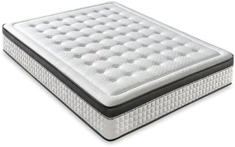 LUXIABED Colchón 150x190 Reversible de Matrimonio. Alto Confort. Transpirable, Antiácaros y Hipoalergénico. Viscoelastica Plus Adaptable. Confort + Firmeza Media Gris. Modelo Premium Altura 30 cm