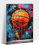 ANRUOXI Basketball Graffiti Canvas 