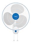 Havells Gatik Pro 400mm Wall Mount Fan | RPM: 1350 | Double string for Speed & Oscillation control | Thermal Overloaded Protected Motor | 100% Copper Wire Winding Motor | 2 Year Warranty (White Blue)