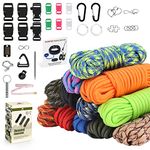 Paracord Bracelet Kit, 20ft Paracord Kit for Making Paracord Keychain Lanyard Dog Collar, with Paracord Book…