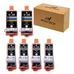 Compatible Ink Cartridges Replacement for Canon PGI-35 CLI-36 Work for pixma ip110 ip100 tr150 mini260 mini320 (Black-4nos, Color-2nos, 6-Pack)