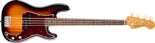 Squier by Fender Classic Vibe '60s Electric Precision Bass Guitar, Laurel Fingerboard, 3 Colour Sunburst