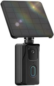 iTODOS 13200mAh Solar Charging Base Station for Blink Doorbell 2nd Gen, 4W High-Efficiency Solar Panel, IP67 Waterproof External Power Supply, Continuous Power to Blink Doorbell