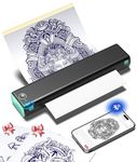 Phomemo M08F Tattoo Stencil Printer, Tattoo Printer Machine with 10 Pcs Tattoo Transfer Paper, Wireless Stencil Printer for Tattoo Artists & Beginners, Compatible with Phone, iPad & PC