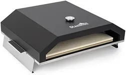 Stanbroil Pizza Oven for Blackstone 36" Gas Griddle Cooking Station, Outdoor Pizza Maker with Side Panels and Temperature Gauge, 17.7 in. x 13.7 in. Pizza Stone