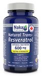 Naka Platinum Natural Trans-Resveratrol 600 mg extra strength Japanese Knotweed for Blood Sugar Metabolism, Cardiovascular Health, Free Radical Protection, 75 Veggie Caps (Bonus Size 60+15 Free)