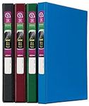 Avery Durable 3 Ring Binder, 0.5" Slant Rings, Color (Black, Blue, Maroon, Green) Will Vary, 1 Binder (11058)