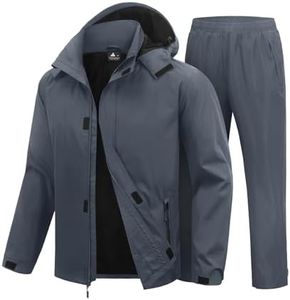SWISSWELL Men's Rain Suits Waterproof Lightweight Windbreaker Jacket & Pant
