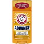 Arm & Hammer Advance Invisible Solid Antiperspirant Deodorant Stick, Unscented, Powered by Baking Soda, 48H Protection, 73g