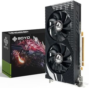 SOYO AMD Radeon RX580 Graphics Card, 8GB GDDR5 256 Bit Video Card for PC Gaming with HDMI Display Port DVI PCI Express x 16 3.0 Dual Fans Gaming Graphics Card