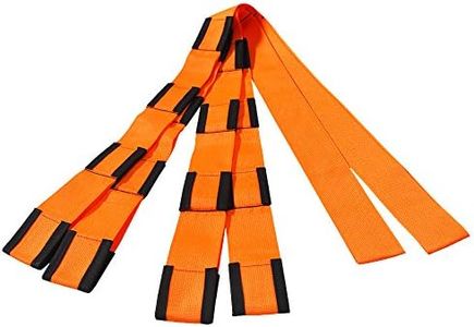 Forearm Forklift - PRO Model - 8" Longer Straps Than Original Model, 1 More Loop Per End Vs Orig Model, Lifting and Moving Straps, 800 lb wt Cap, Orange/Black, Model FFBEMPM