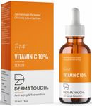 DERMATOUCH Vitamin C 10% Serum | For Anti-aging and Radiant Skin | For All Skin Types | For Both Men & Women | 30ML