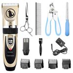 Ceenwes Cat Clipper Low Noise Pet Clippers Rechargeable Trimmer Cordless Pet Grooming Tool Professional Horses Hair Trimmer with Comb Guides Scissors Nail Kits for Cats Dogs Horses & Other Hairy Animals